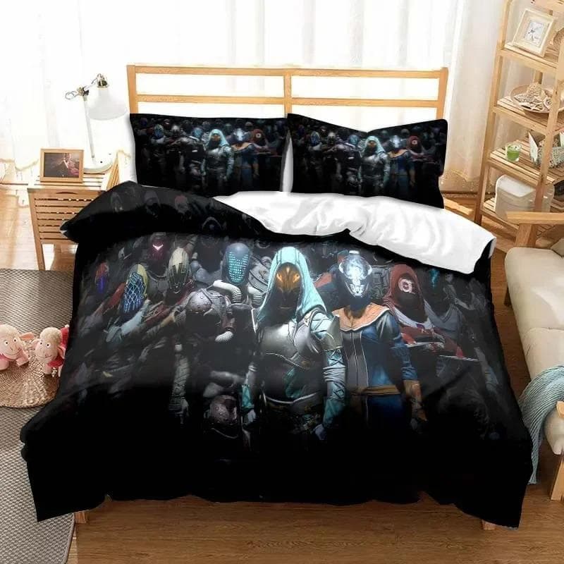 Game Destiny Bedding Set Boys Girls Twin Queen Size Duvet Cover Pillowcase Bed Kids Adult Fashion Home Textile Customizable EU Single 135x200cm