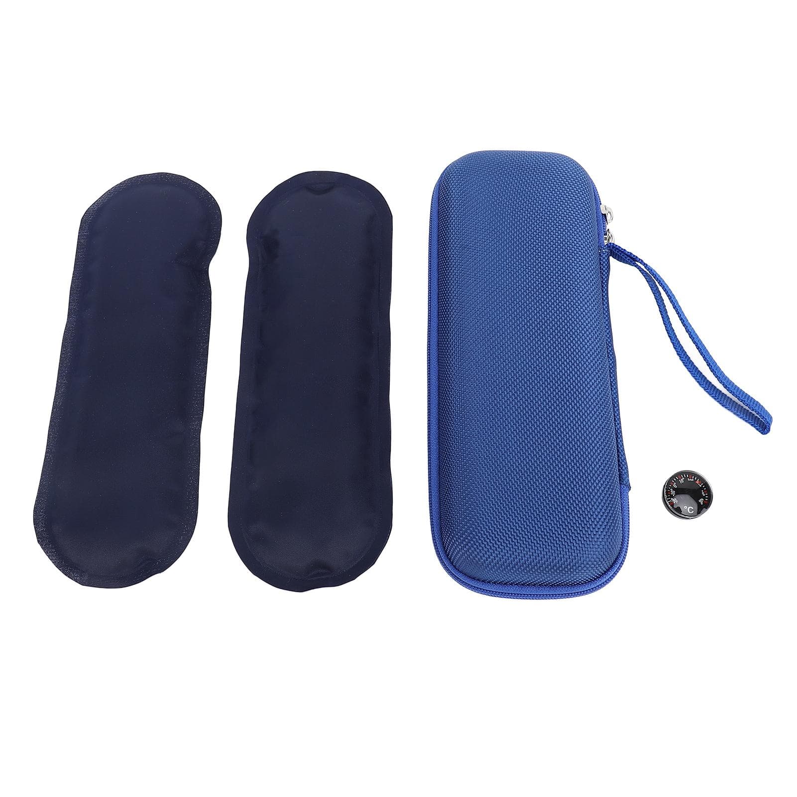 Insulin Cooler Case Portable Insulated Insulin Cooling Bag with 2 Ice Pack for Insulin Pen blue