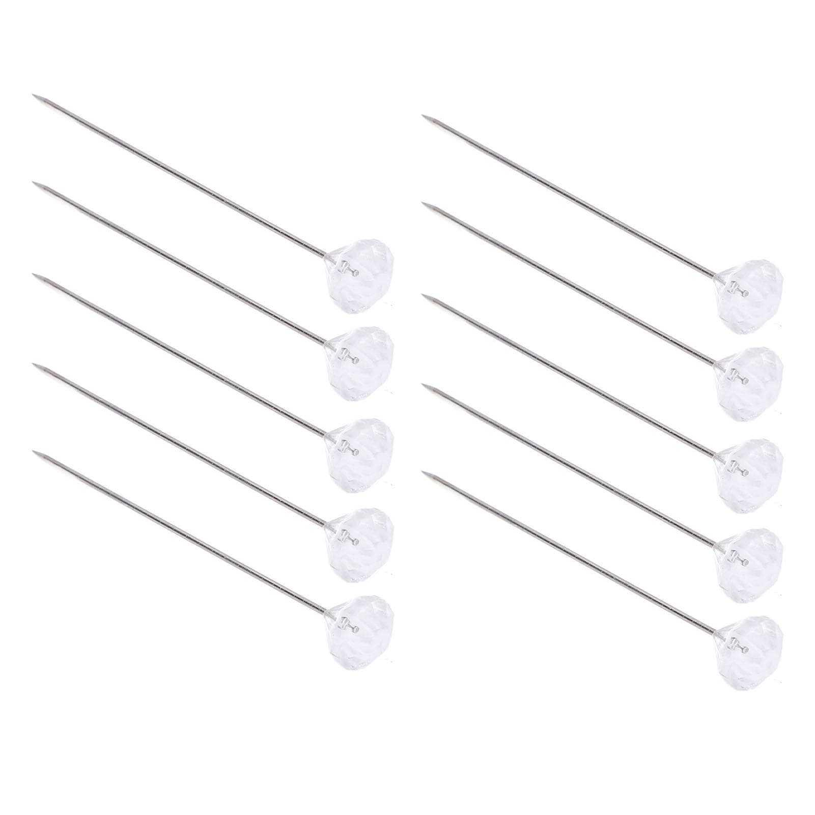300 Pcs Boutonniere Pins Shiny Exquisite Elegant Rhinestone Straight Pins for Wedding Party