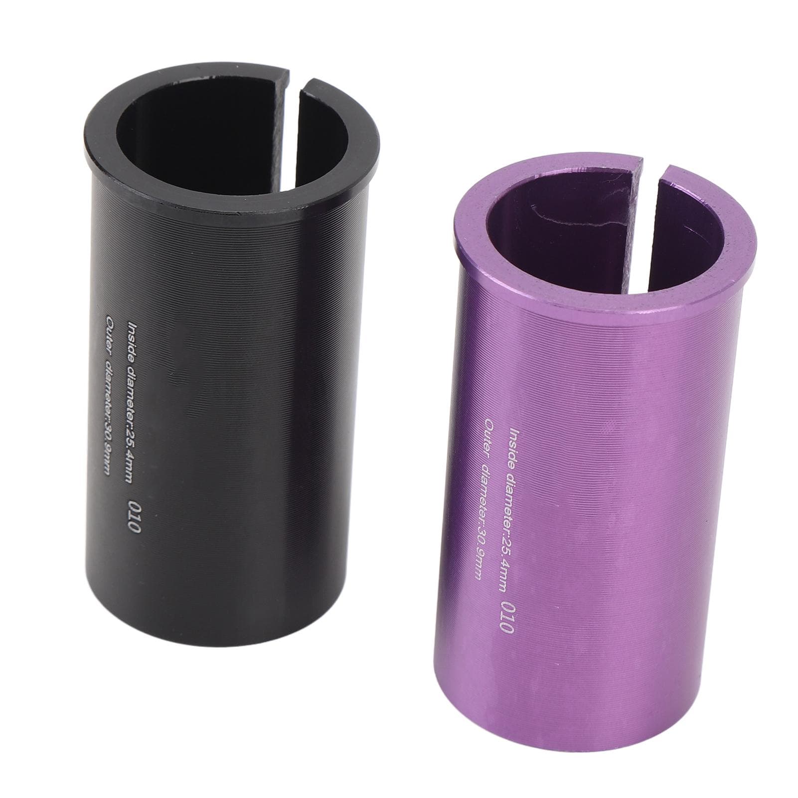 Seat Post Adapter Shim Aluminium Alloy CNC Machined Textured Finish Cycle Seat Tube Conversion