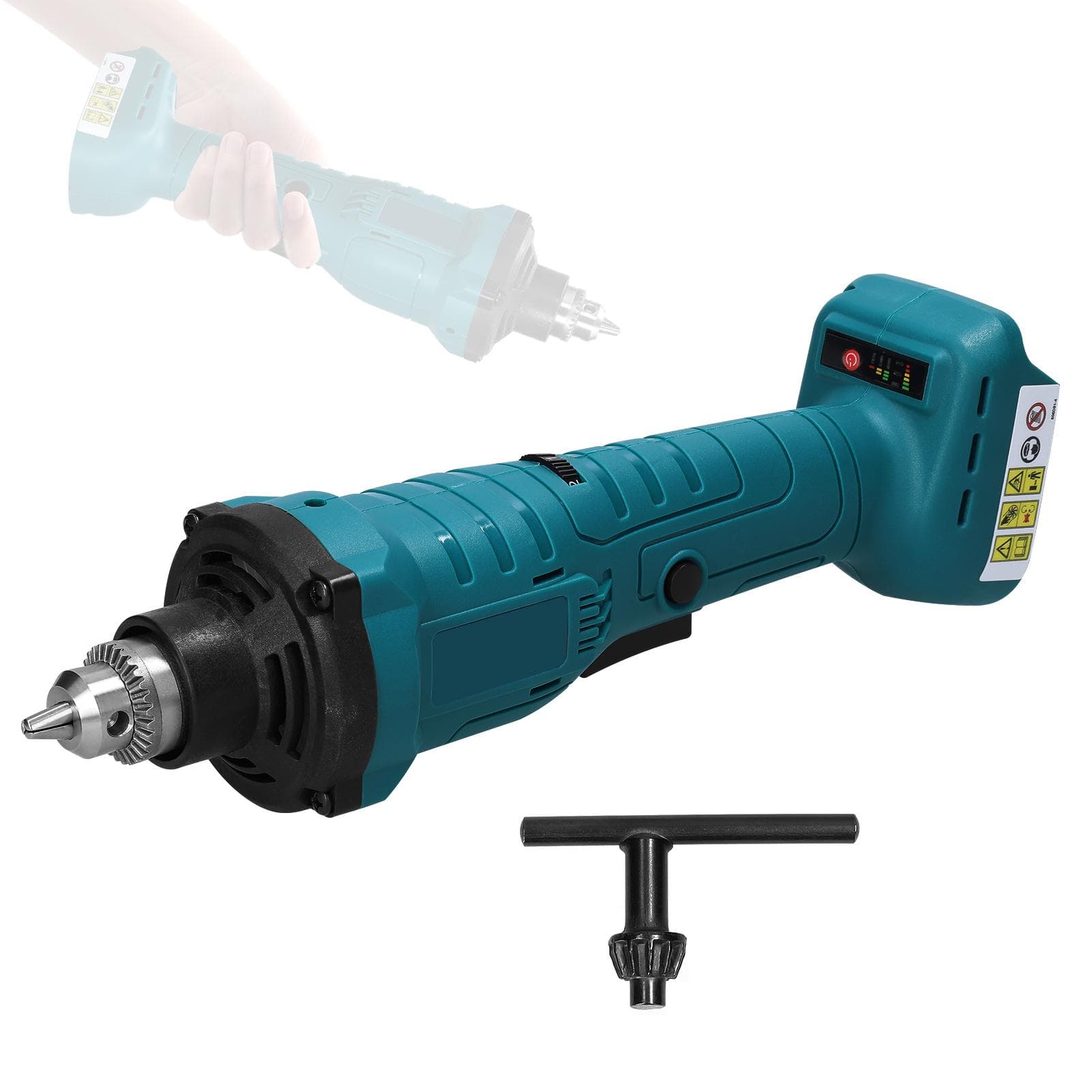 Lithium Battery Brushless Grind Tool 6mm Chuck Electric Polishing Machine Portable Grinding Machine multicolour