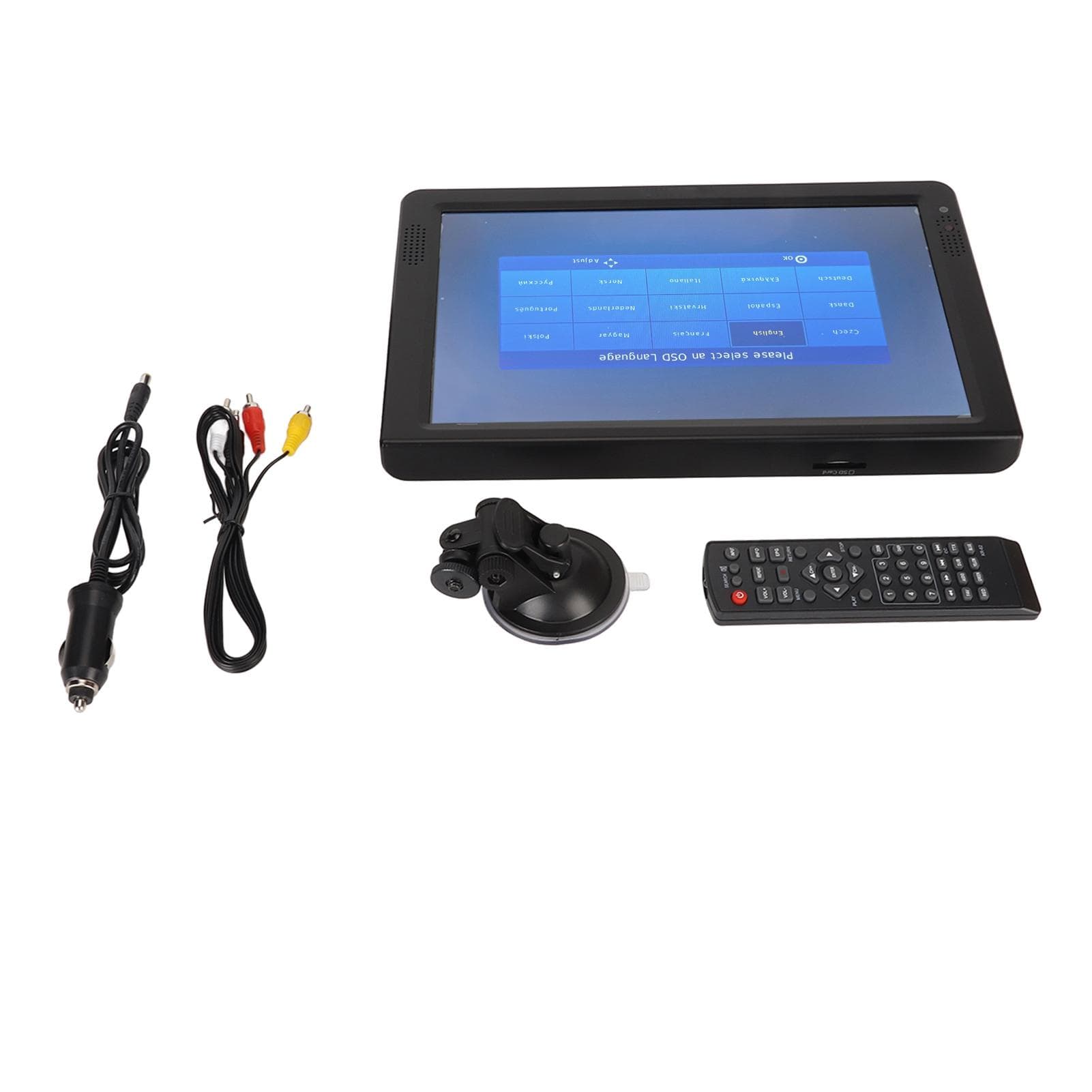 ATSC Portable TV 12in 1080P HD Multimedia Interface Video Player LED Digital TV with Stand for Home US Plug
