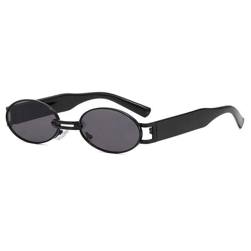 New Vintage Oval Sunglasses Women Men Retro Punk Small UV400 Protection Luxury Brand Shades