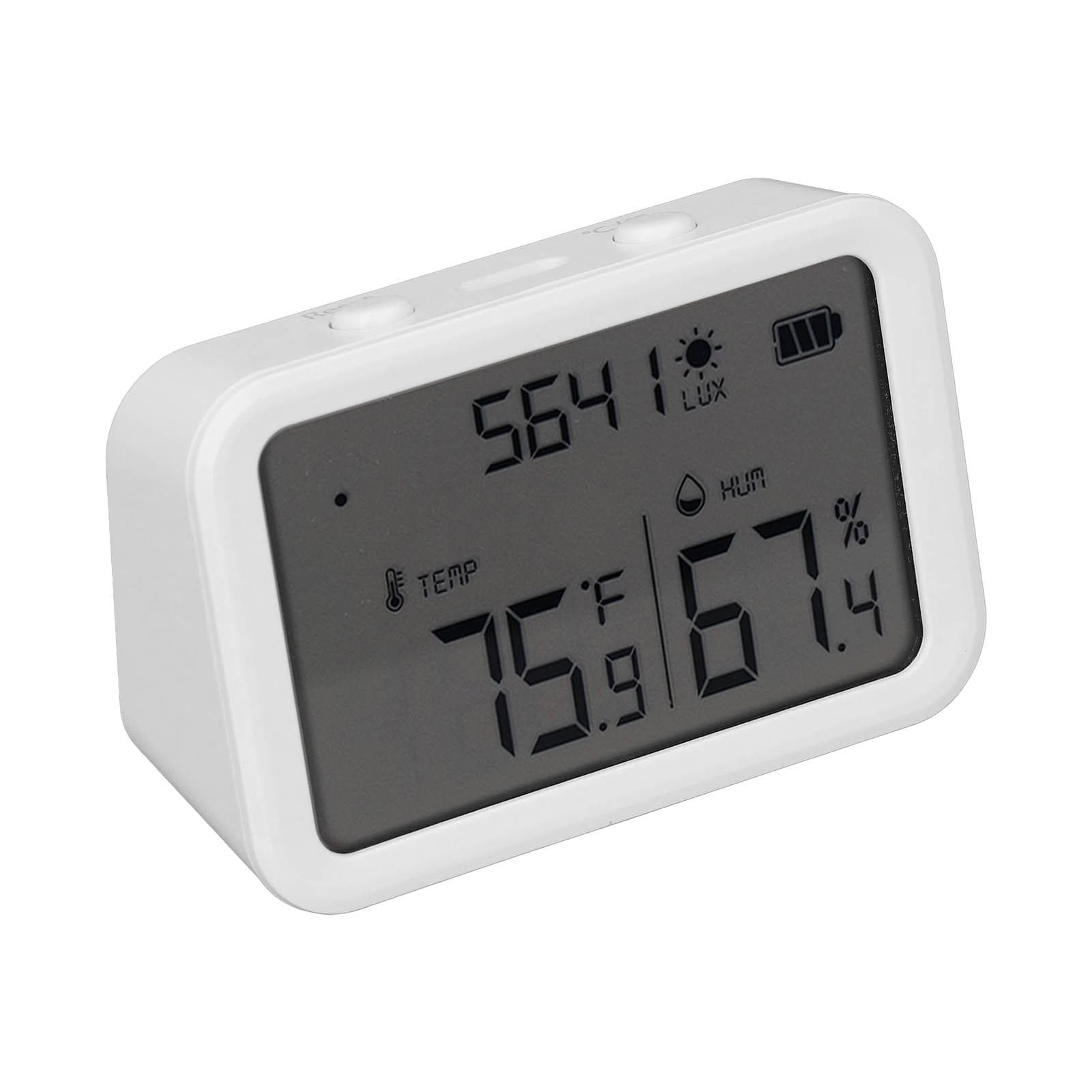 WiFi Smart Thermometer Hygrometer Indoor Wireless Temperature Humidity Sensor with Light Strength