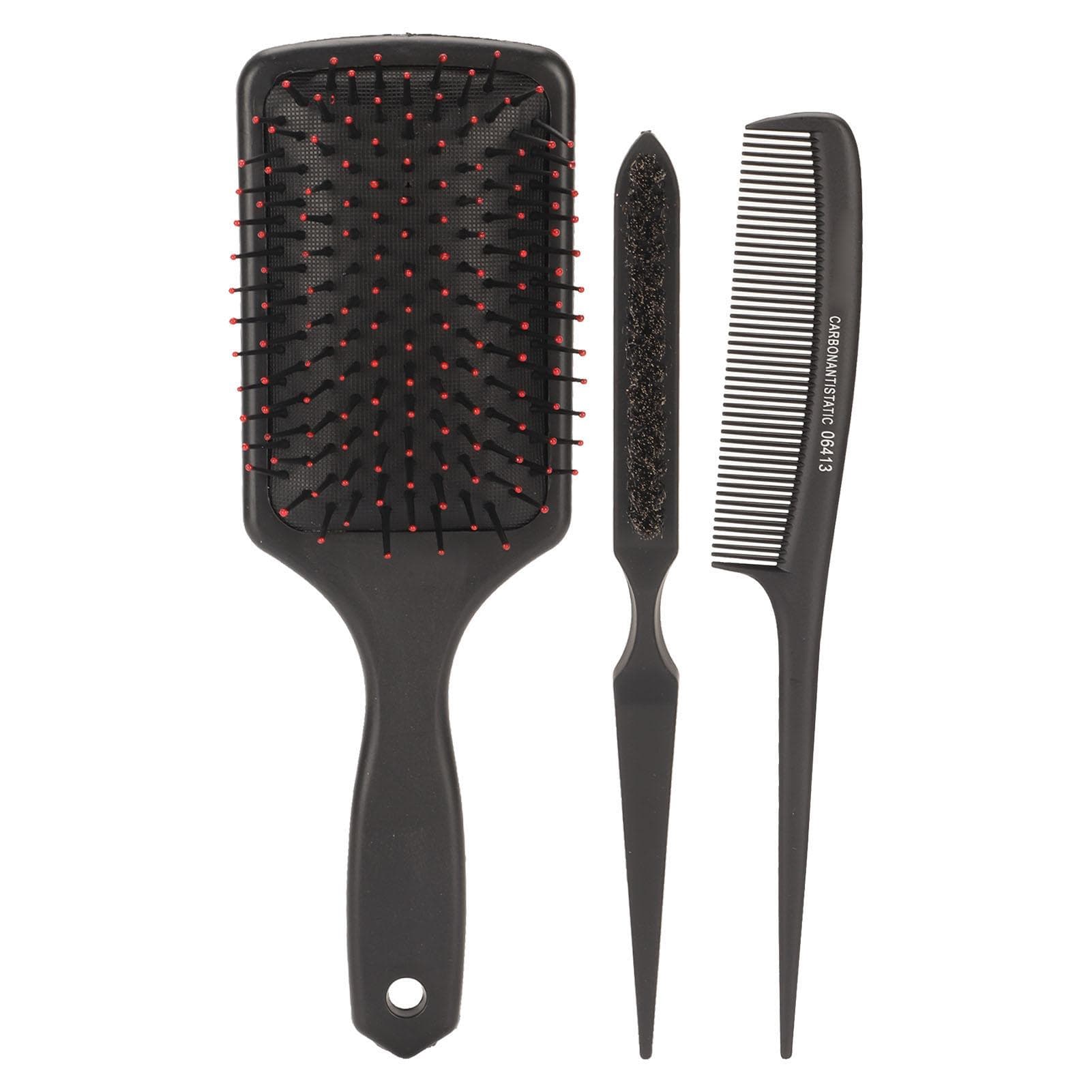 3pcs Hair Comb Set Tail Comb Paddle Hair Comb Hair Brush Easy Detangling Styling Tools