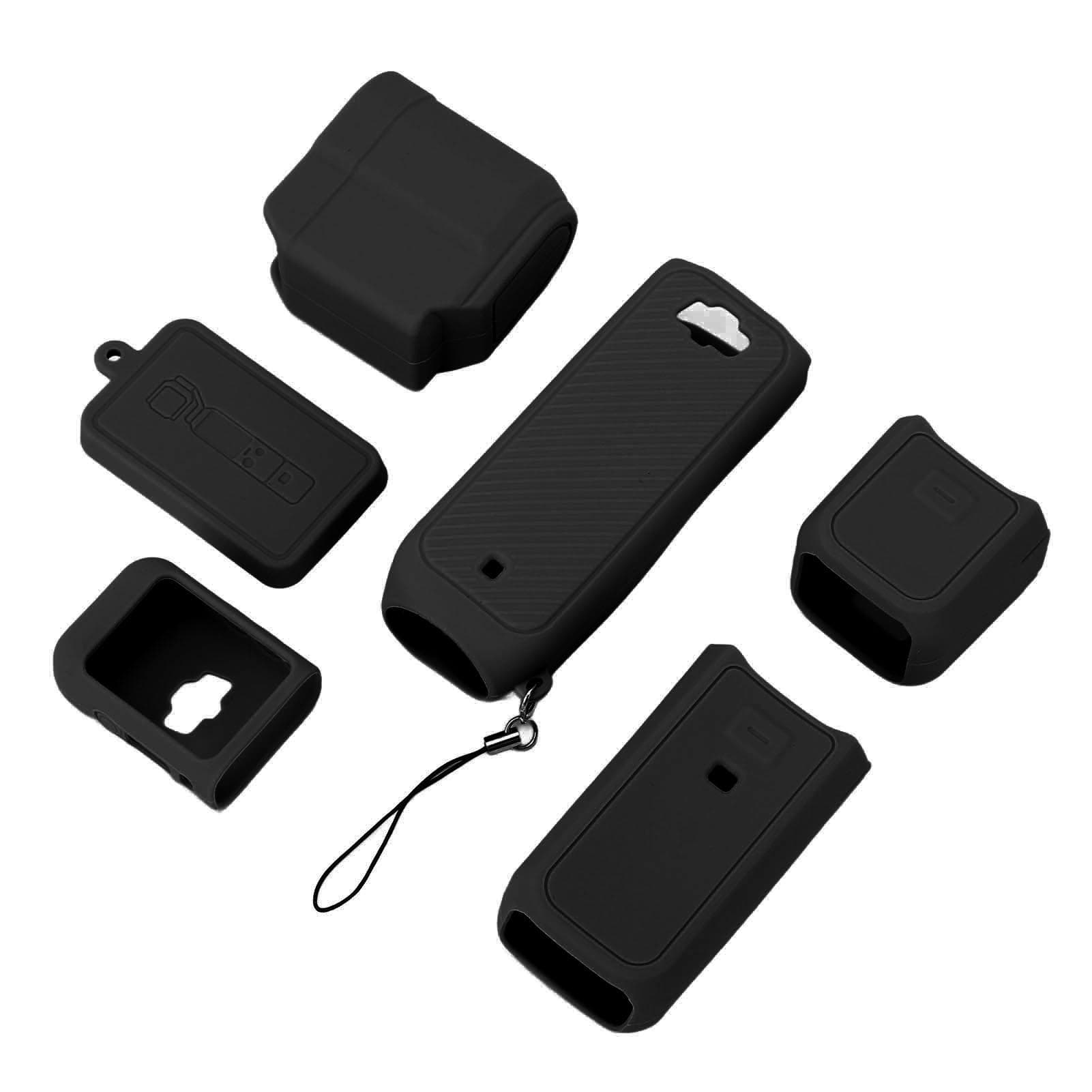 Pocket Camera Silicone Protective Case Soft Accurate Hole Position Handheld Camera Protective Cover black