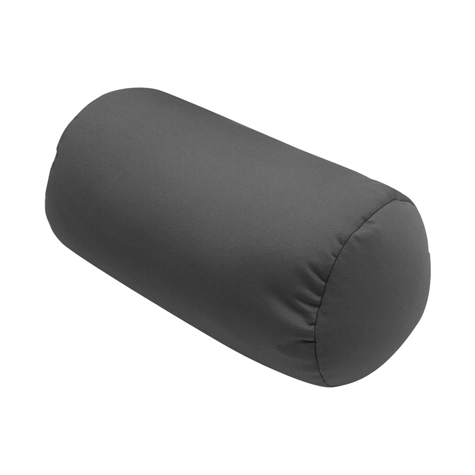 Comfortable Roll Pillow Round Cylinder Microbead Bolster Neck Back Support Roll Pillow Tube Pillow grey