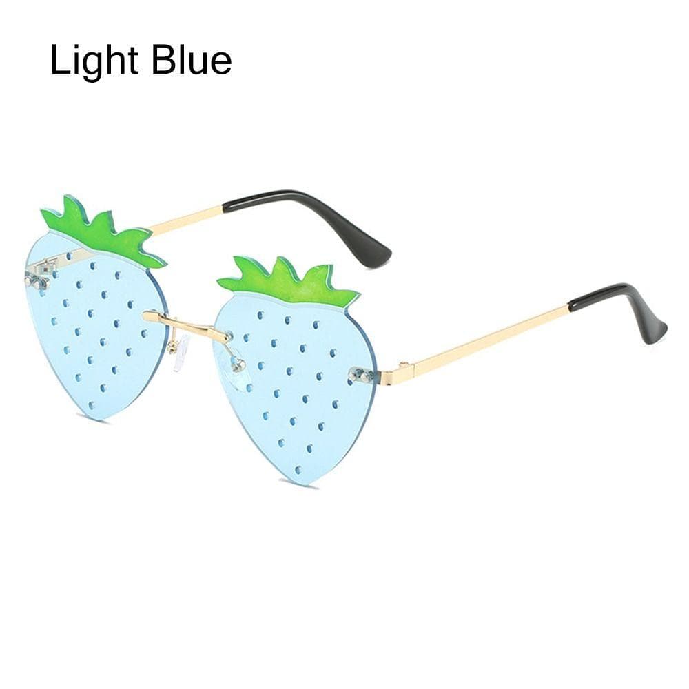 Street Snap Festival Rave Eyewear Strawberry Sunglasses Stylish Sun Glasses for Christmas Party