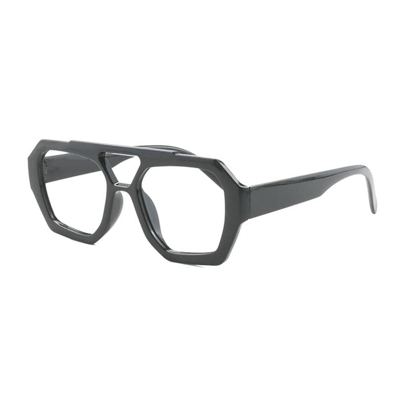 New Fashion Square Double Bridges Women Glasses Vintage Leopard Anti Blue Light Luxury Eyewear Gafas De Sol Female