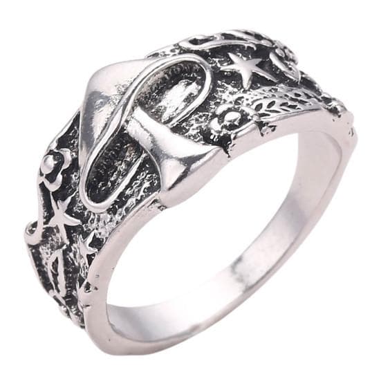 Men Ring Electroplating Wear Resistant Punk US 11 silver
