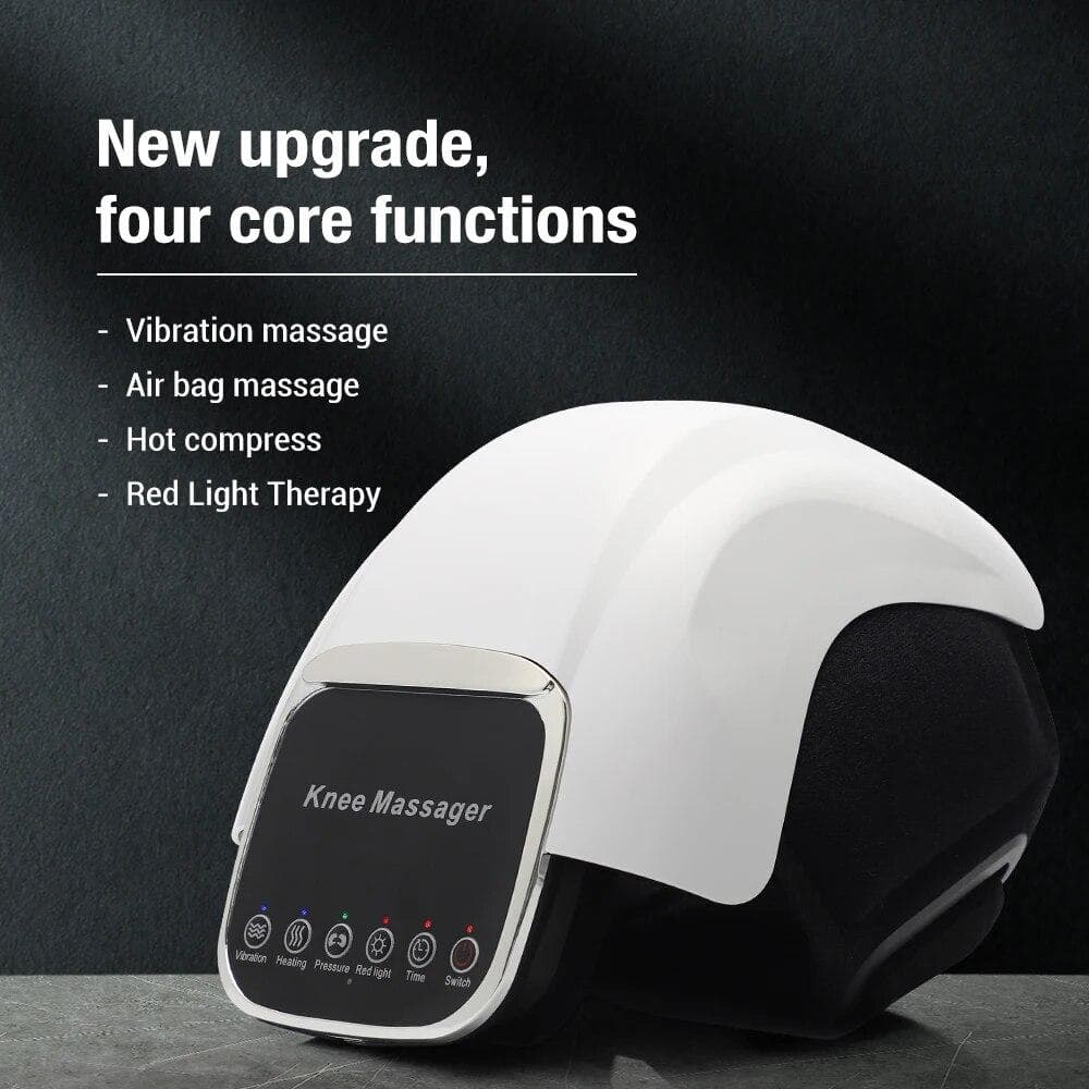 Electric Heating Knee Massager for Knee Joint Pain with Laser Air Pressure Vibrator Hot Compress Pressotherapy Elbow Massage CN 4 modes