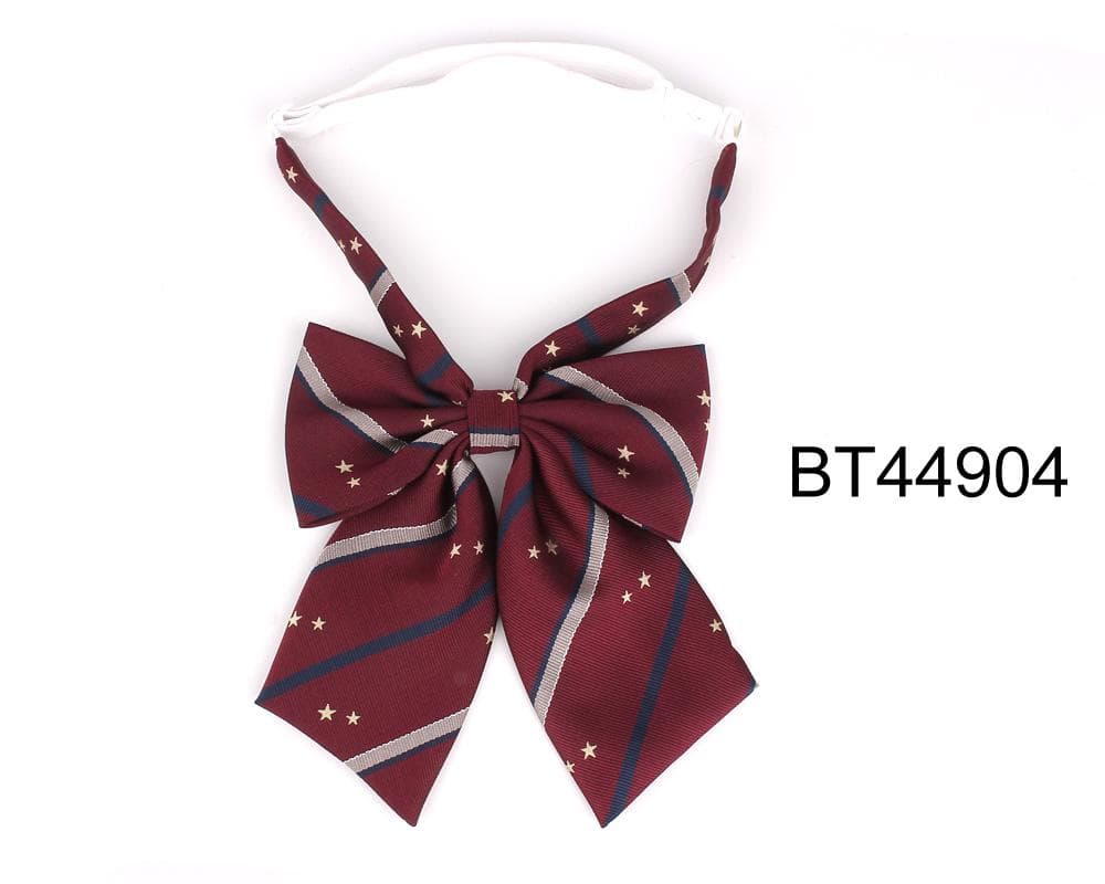 New Large Bowtie Oversize Bow tie For Women Uniform Collar Butterfly Ladies Bow knot Adult Stripe Bow Ties Cravats Girls Bowties