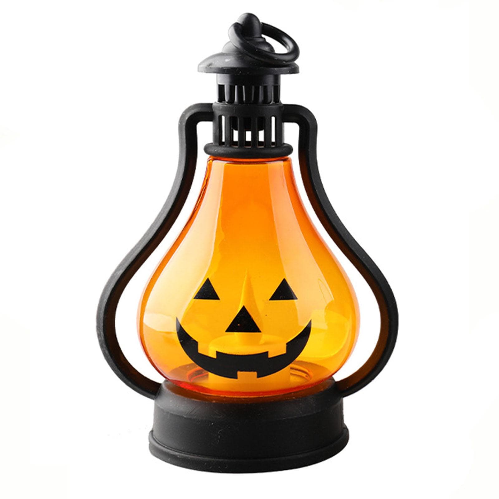 Halloween Pumpkin Lantern Mini Bar Table Desktop Decorative Candle Hanging Lantern