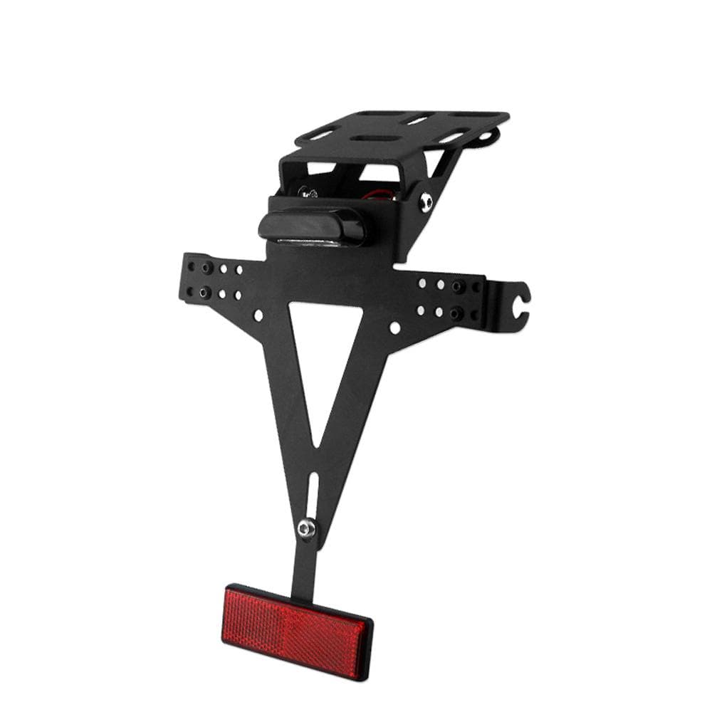 Motorcycle Adjustable Angle License Plate Frame Motorcycle License Plate Holder Metal Bracket for black