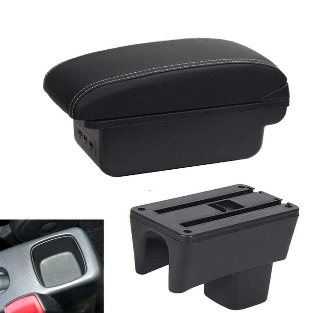 For Suzuki Swift Armrest For Suzuki Swift Car Armrest Box Accessories Interior Details Storage Box Retrofit Parts 2005-2023 black/white