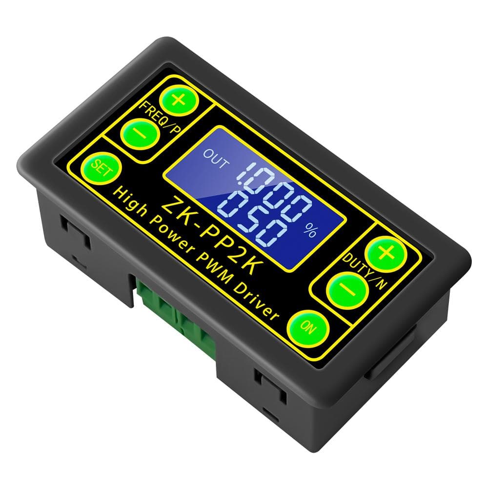 ZK-PP2K Signal Generator PWM Pulse Generator LED Stepper Motor Solenoid Valves Driver Delay with black