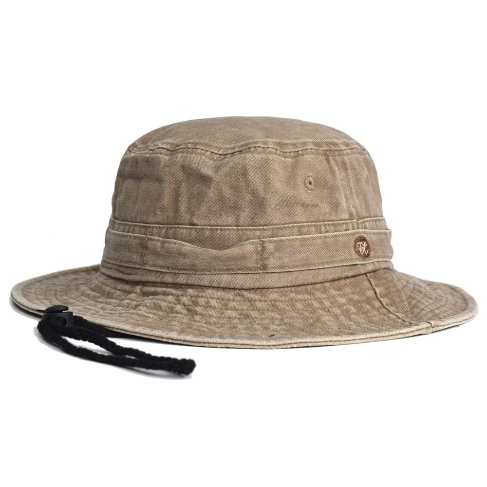 Spring Summer Washed Cotton Bucket Hats for Men Women Panama Hat Fishing Hunting Cap Sun Protection Caps Outdoor Sun Hat 58 cm brown