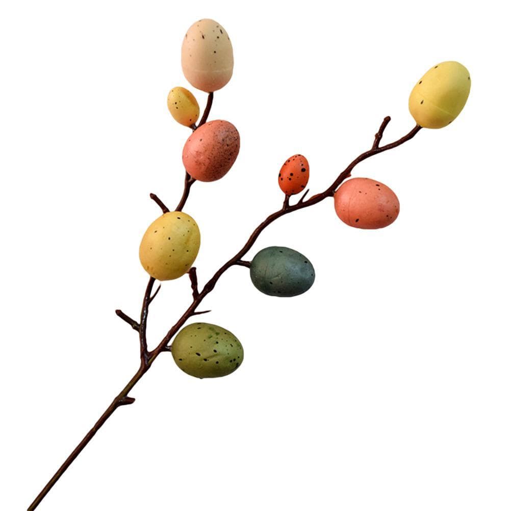 Easter Egg Tree Decorations Colorful Easter Egg Ornaments Easter Egg Branch Flower Picks for Vase