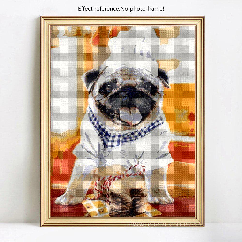5D DIY Diamond Painting Full Display Animal Dog Embroidery Sale Pictures 20X30