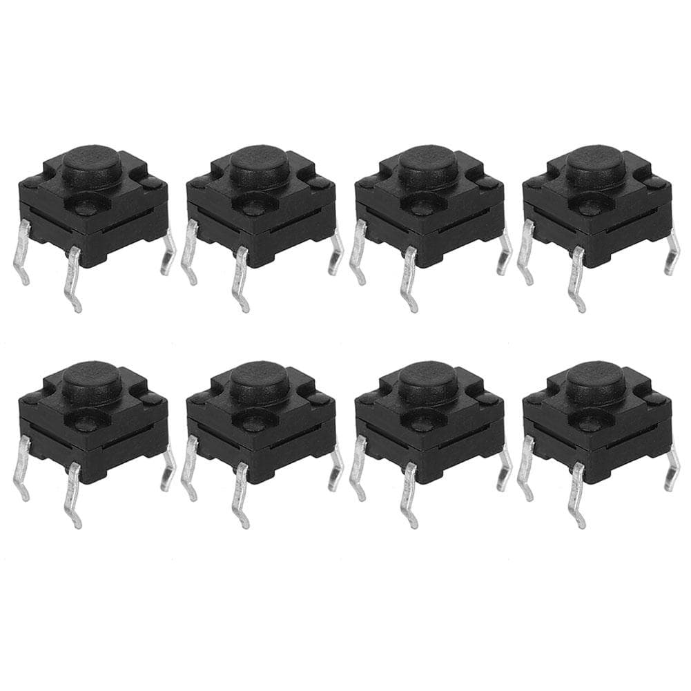 100Pcs Tactile Push Button Switch Waterproof Electronic Light Touching Patch 6 6 x 6 x 5mm