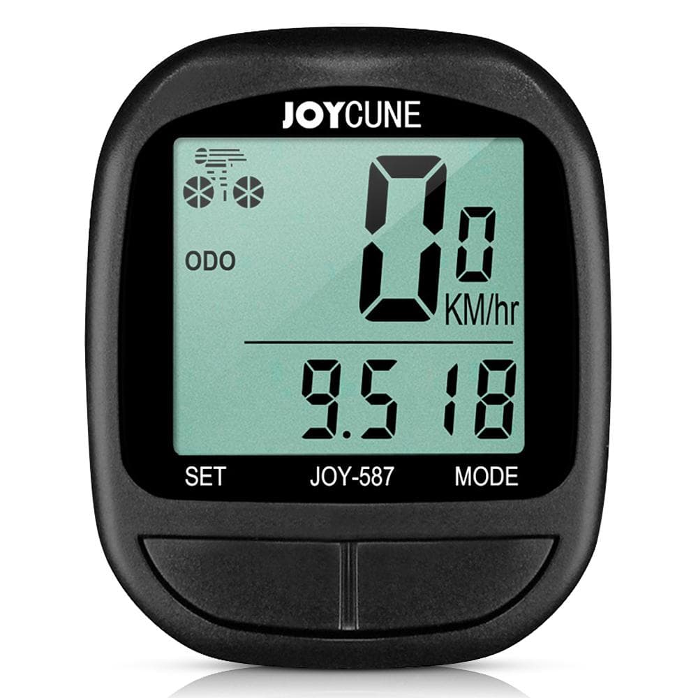 Bike Computer Bicycle Waterproof Wired Speedometer and Odometer Stopwatch Cycle Bike Computer black