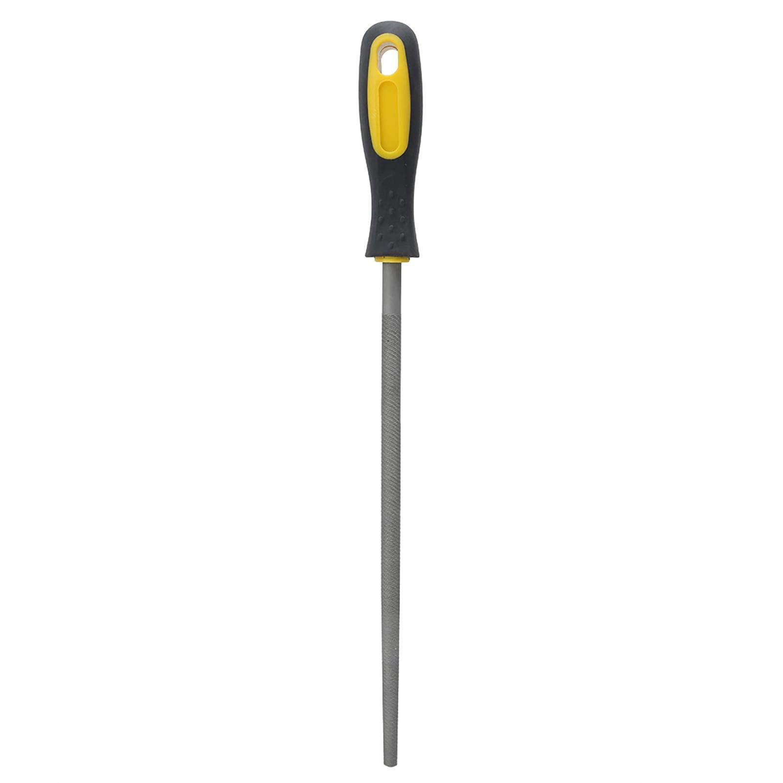 10in Round Mill Steel File Rasp with Handle Sharpening Shaping Tool for Metal Leather