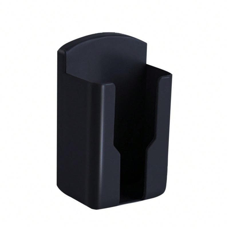 Wall-Mounted Remote Control Holder - Multifunctional Plastic TV/AC Remote & Office Supply Storage Box Black multicolour