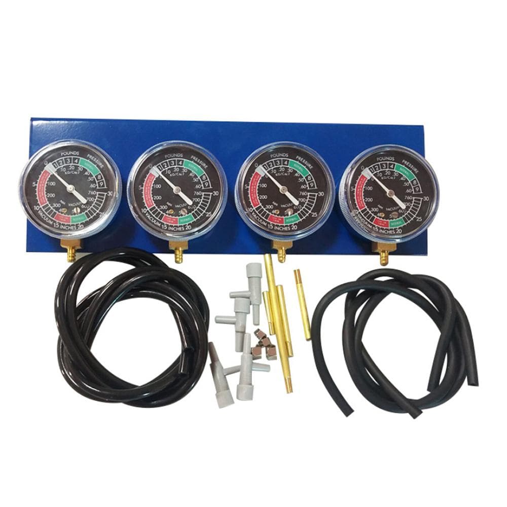 4 Cylinder Carburetor Synchronizer Kit Vacuum Gauge Balancer Sync Balancing Gauges for Motorcycle multicolour