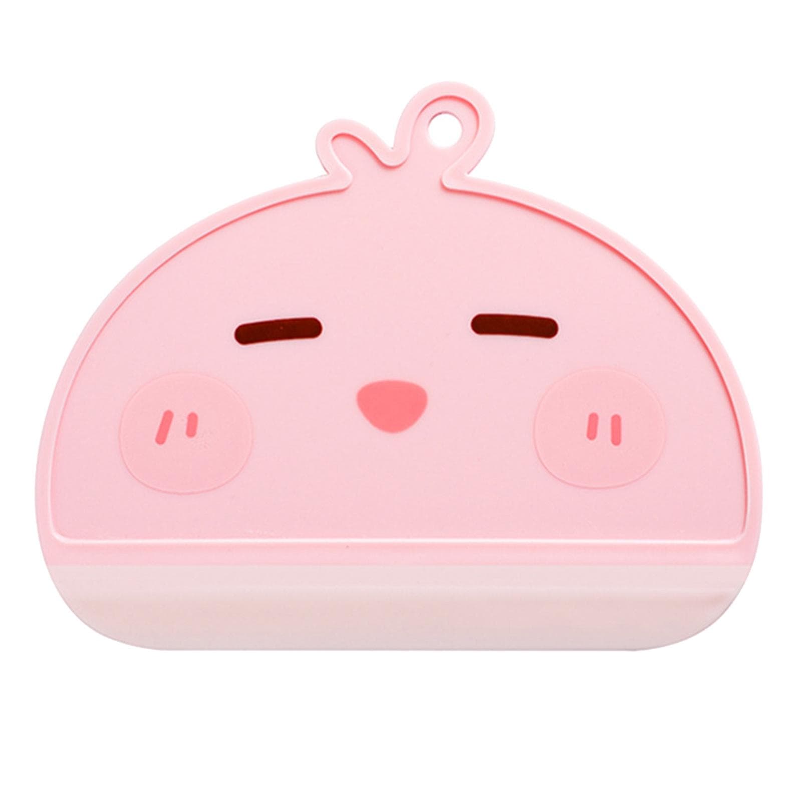 Shower Squeegee Cartoon Shaped Easy Cleansing Window Mirror Water Scraper for Home Bathroom Pink