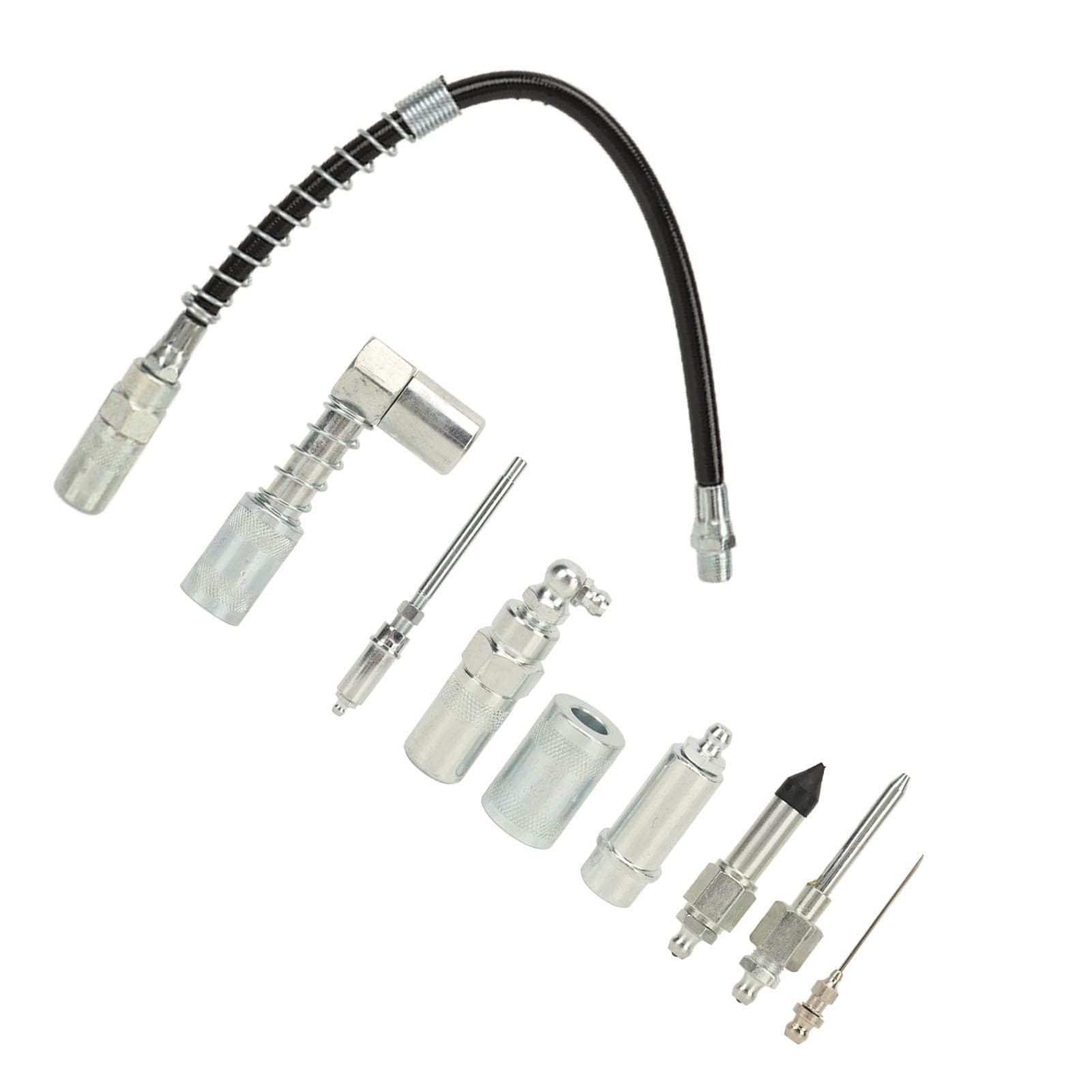 9Pcs Grease Coupler Kit Versatile Quick Connect Lubrication Grease Coupler Set for Car Truck Marine