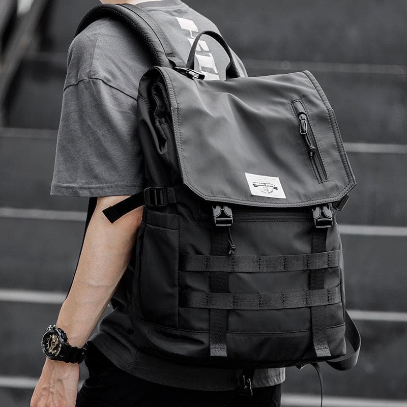 Trendy Backpacks, Simple Travel Bags, Large-capacity Computer Backpacks, College and High School Schoolbags for Men 17 inch