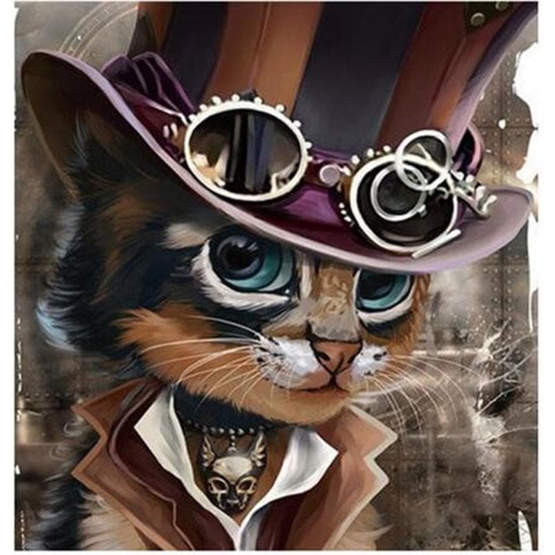 Diamond Embroidery Cat Paintings Rhinestone Patterns Diy Diamond Painting Cross Stitch 20X30CM