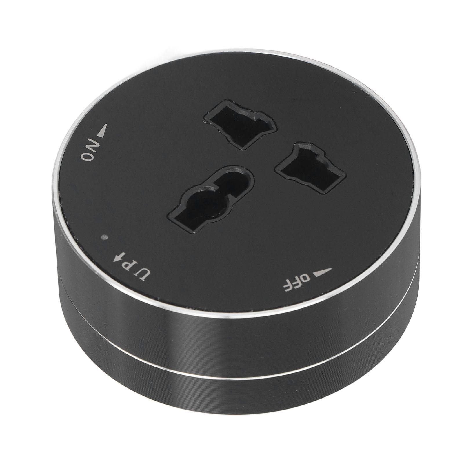 Removable Power Track Socket Cordless Waterproof Modern Round Electric Plug Adapter with Indicator