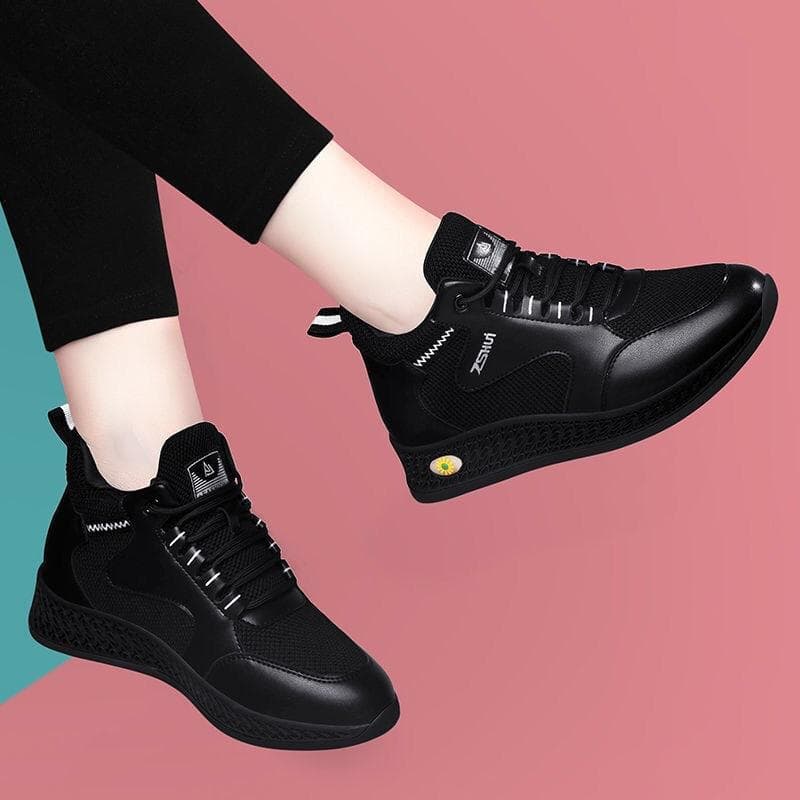 New Women's Shoes Spring All-match Casual Shoes Teenagers Running Shoes Lightweight Soft-soled Sports Shoes Mother Shoes Women 40