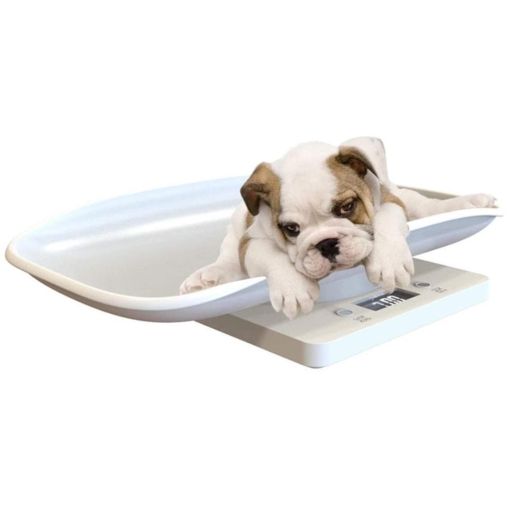 Digital Pet Scale Kitchen Scale Multi Function LCD Electronic Scale 10kg Weight Scale Pet Supplies white