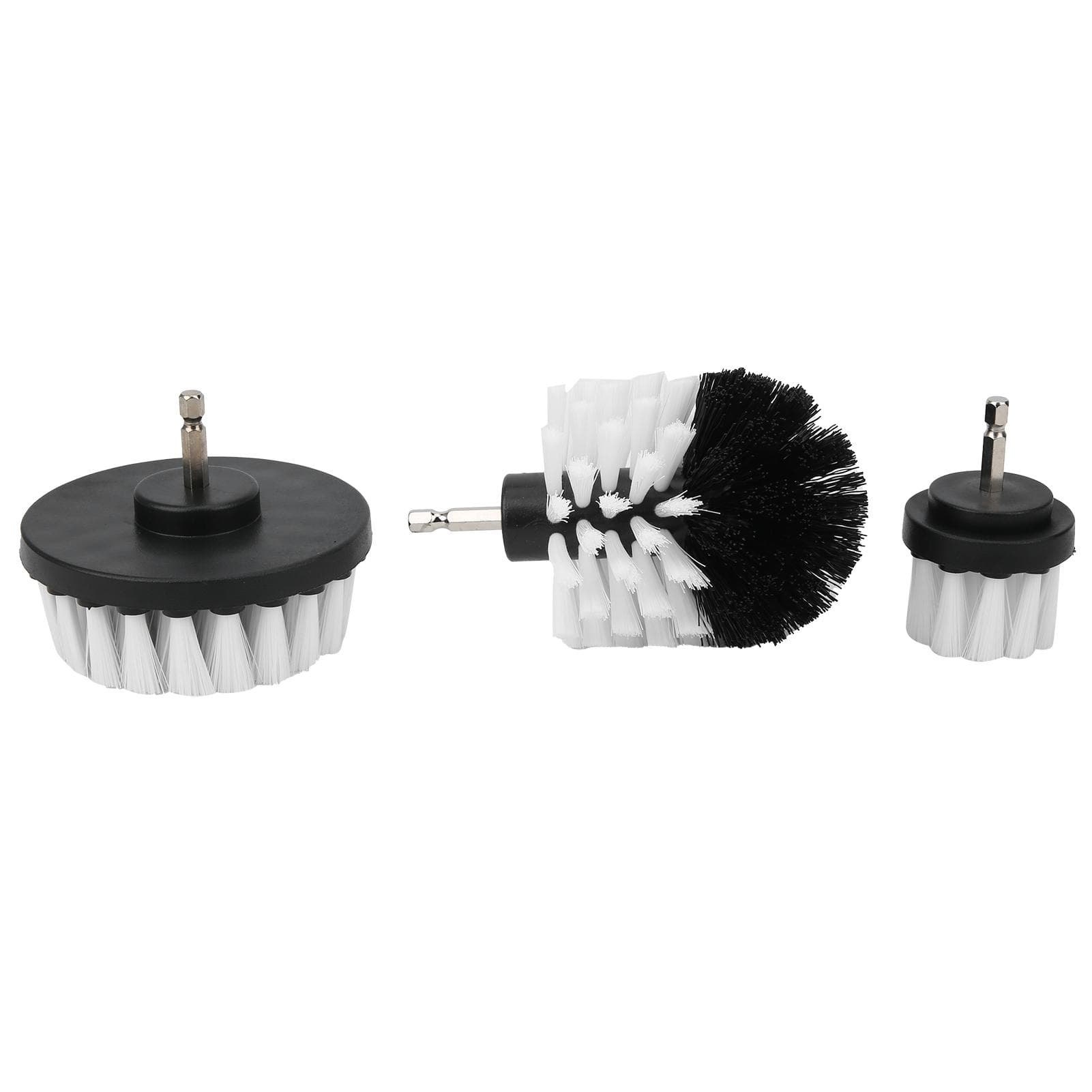 3Pcs Drill Brush Set Power Scrubber Cleaning Accessories Nylon for Bathtub Tile Toilet