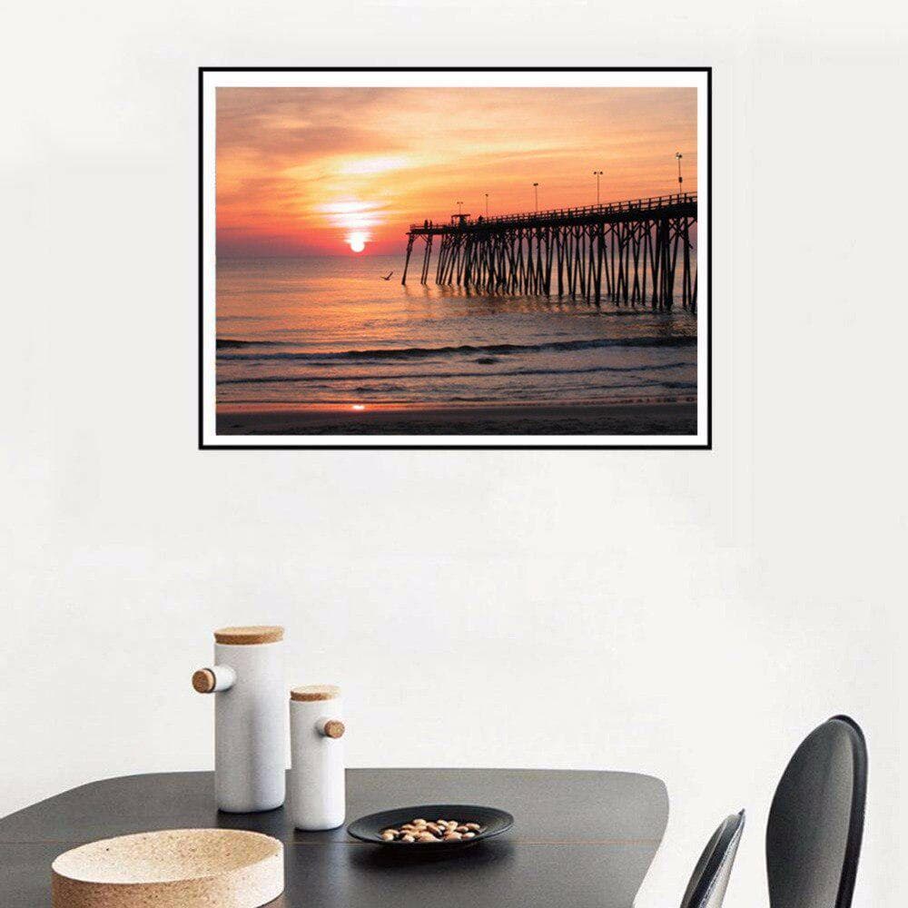 5D Diy Diamond Painting Beautiful Sea Cross Stitch Diamond Embroidery Mosaic European Home Decor 20X30CM