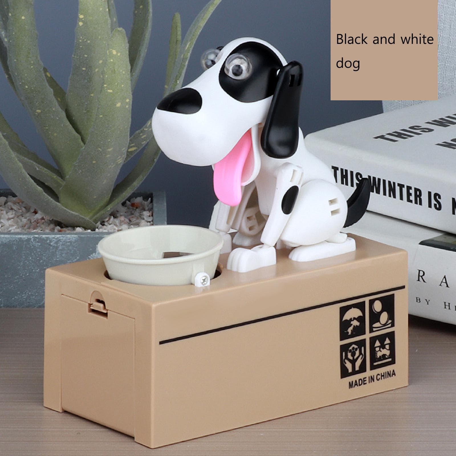 Cute Cartoon Dog Piggy Bank Smart Puppy Cat Box Piggy Bank