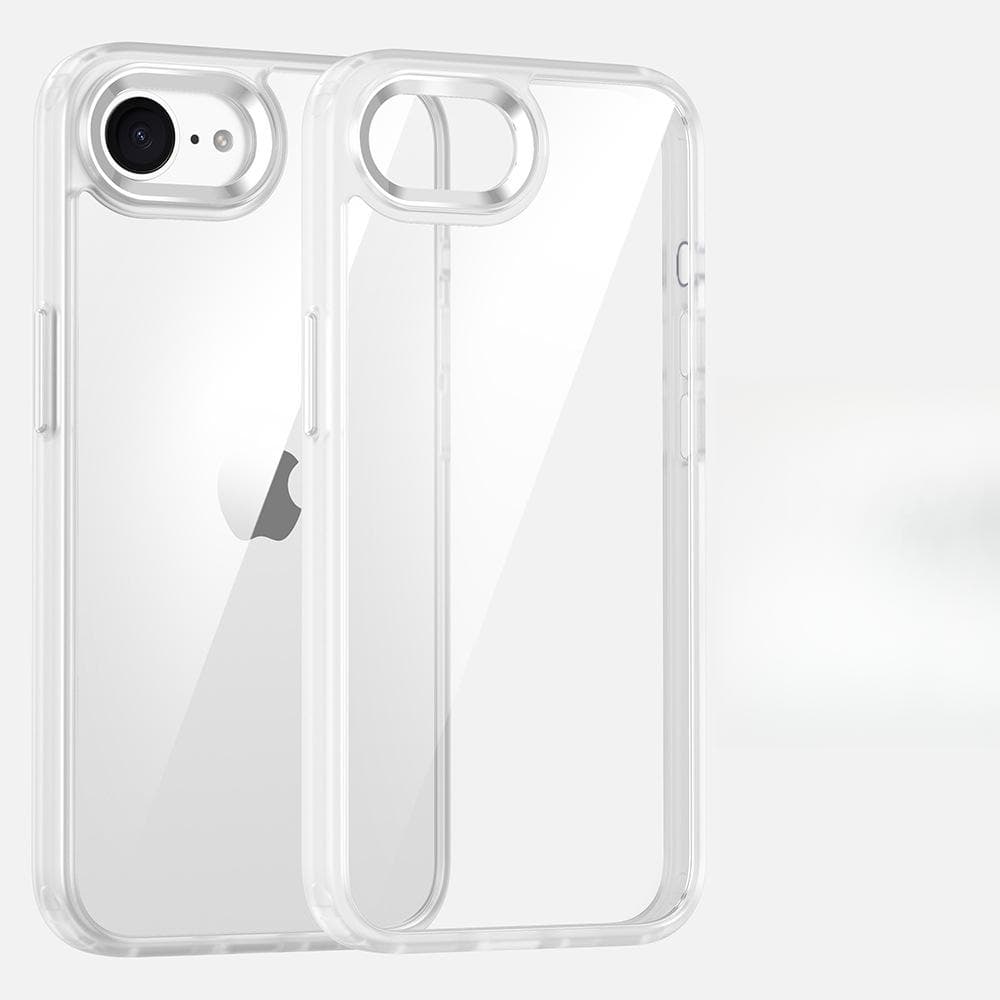 Applicable To IPhone16E Metal Lens Transparent Mobile Phone Case Apple 16e Simple Eagle-eye Anti-fall Protection Case iPhone16E/SE4