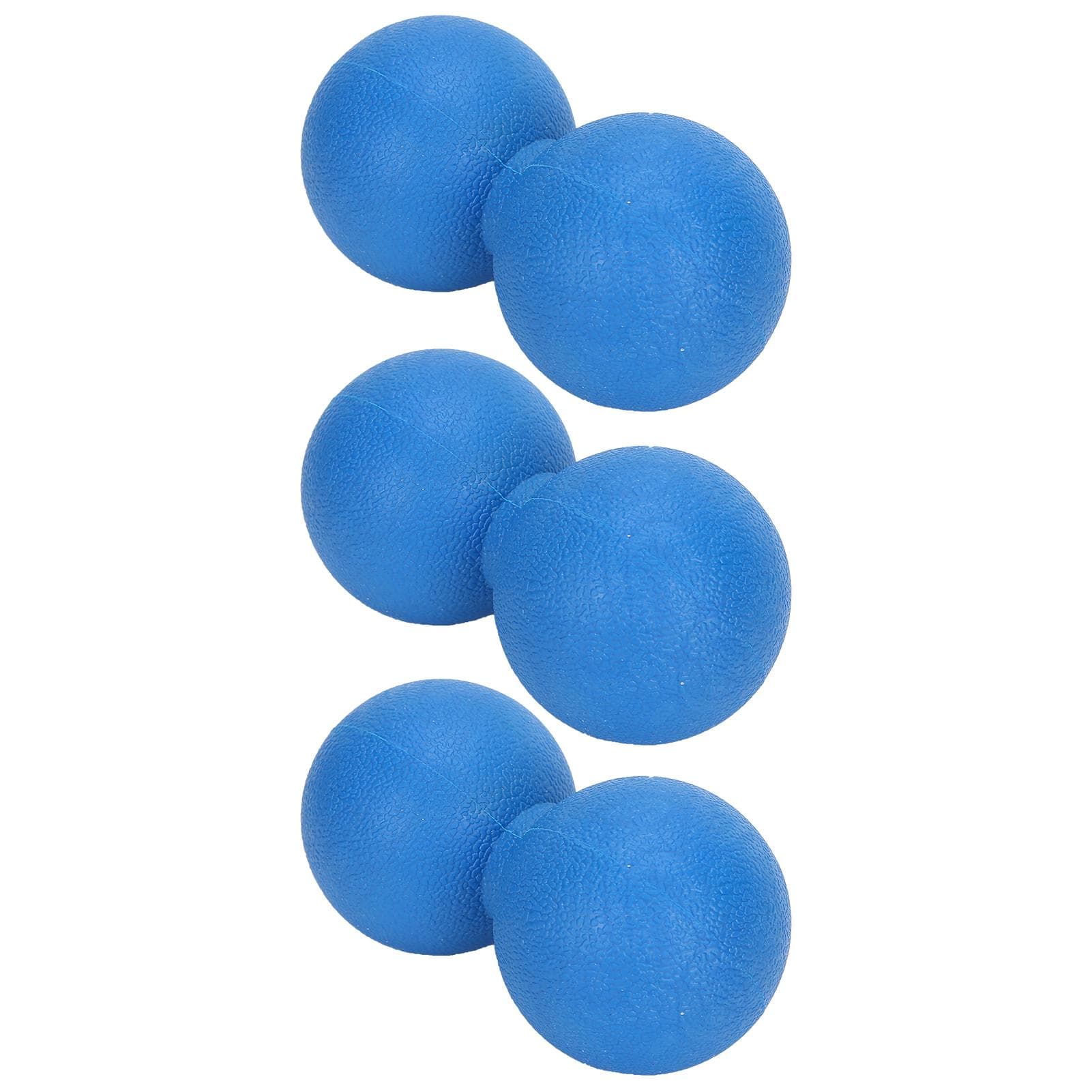 3pcs Yoga Training Massage Ball Peanut Shape Muscle Relaxation Fitness Massage BallBlue blue