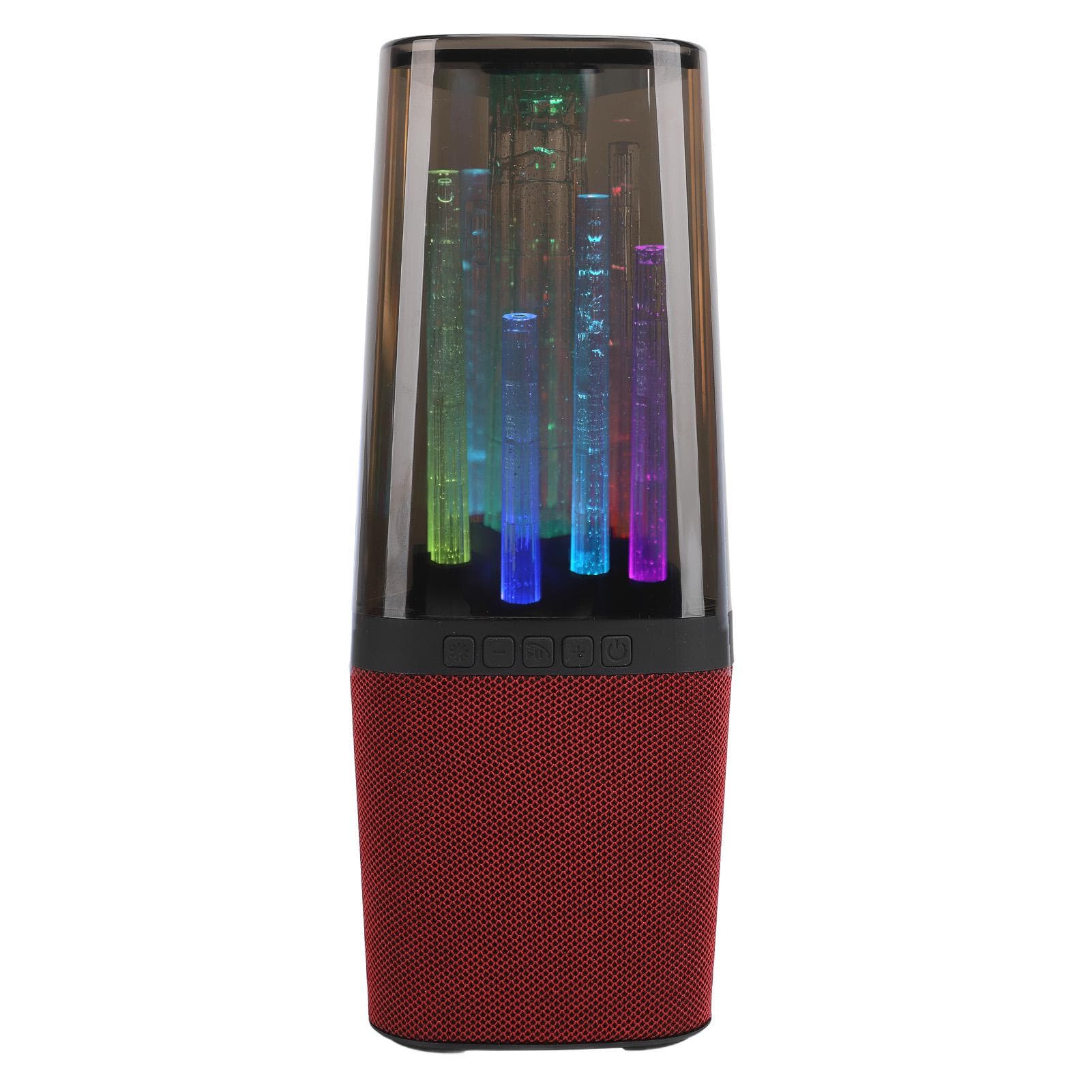 Bluetooth Speaker with AUX USB Port Portable RGB Wireless Speaker for Outdoor Desktop Red red