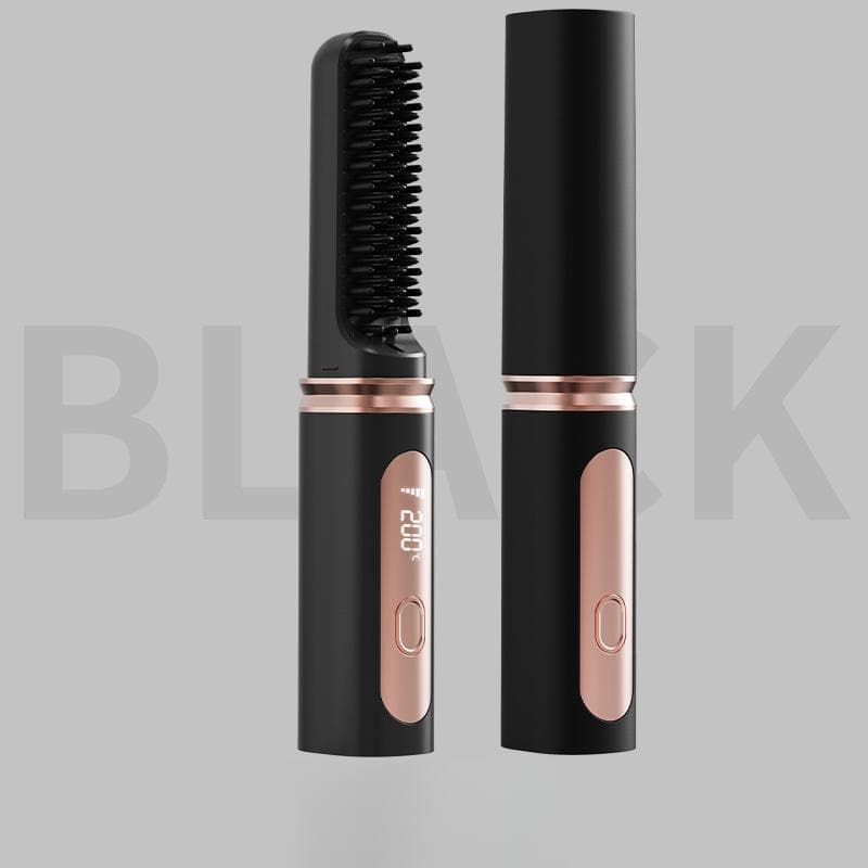 New Household Hair Straightener Wireless Charging Hair Straightener Curling Hair Portable Hair Straightener Electric Styling Comb English