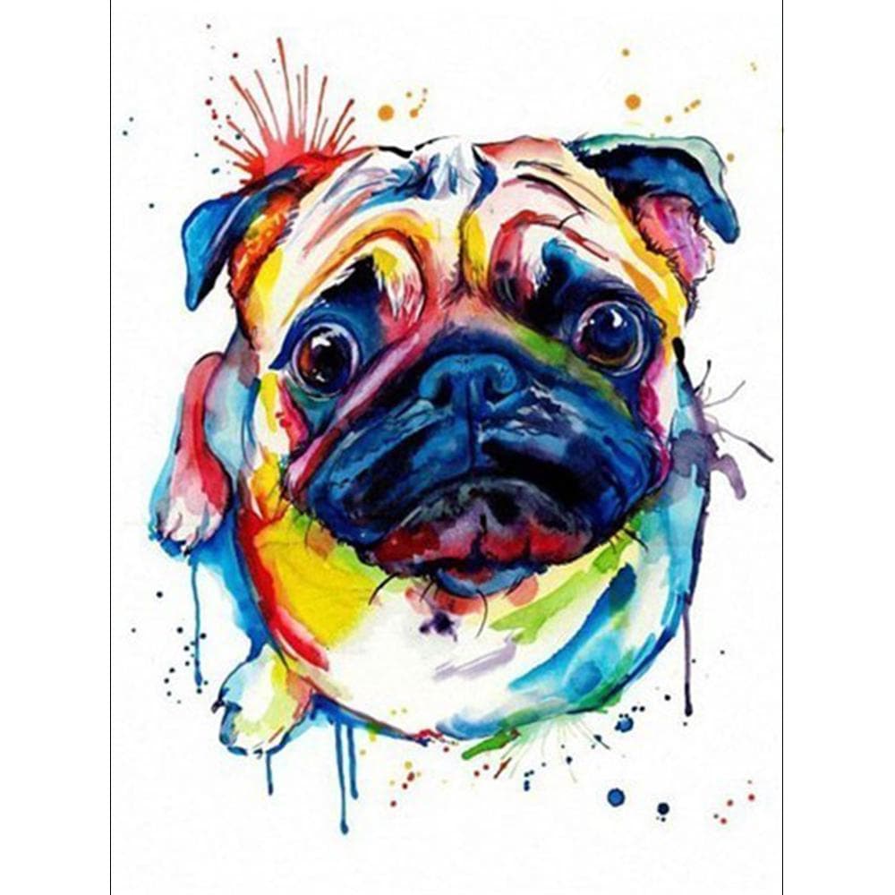 Diamond Painting Dog Animal Diamond Embroidery Sale Rhinestone Picture 5d Diamond Mosaic 20X30CM