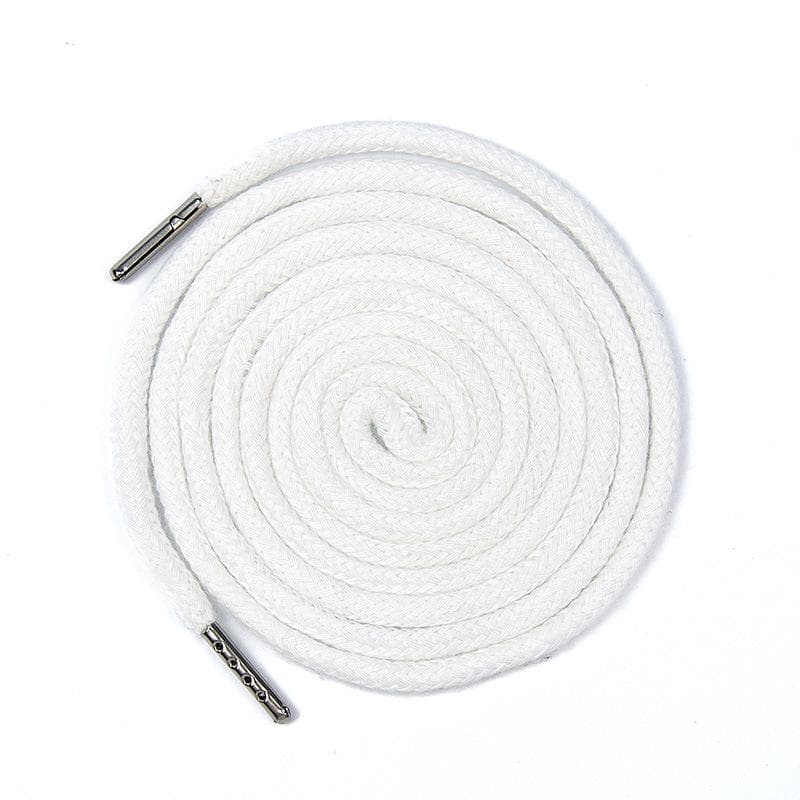 Polyester Cotton 1.3m Drawstring for Sportswear and Hoodies with 5mm Metal Tip