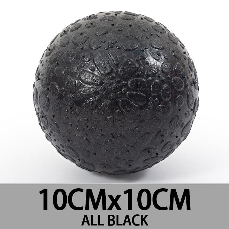 Peanut Massage Ball Mobility Ball Muscle Relaxer Acupoint Massage for Physical Therapy Deep Tissue Myofascial Release Tool BLACK 10CM