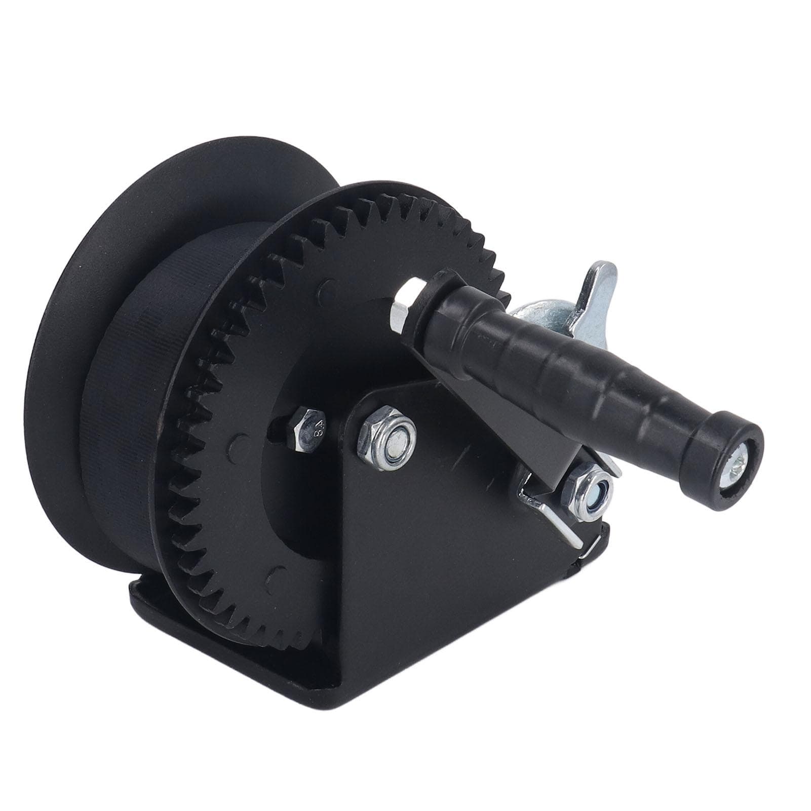 1600lbs Hand Winch Alloy Steel Small Trailer Winch with Anti Slip Handle for Boat Truck Lawn