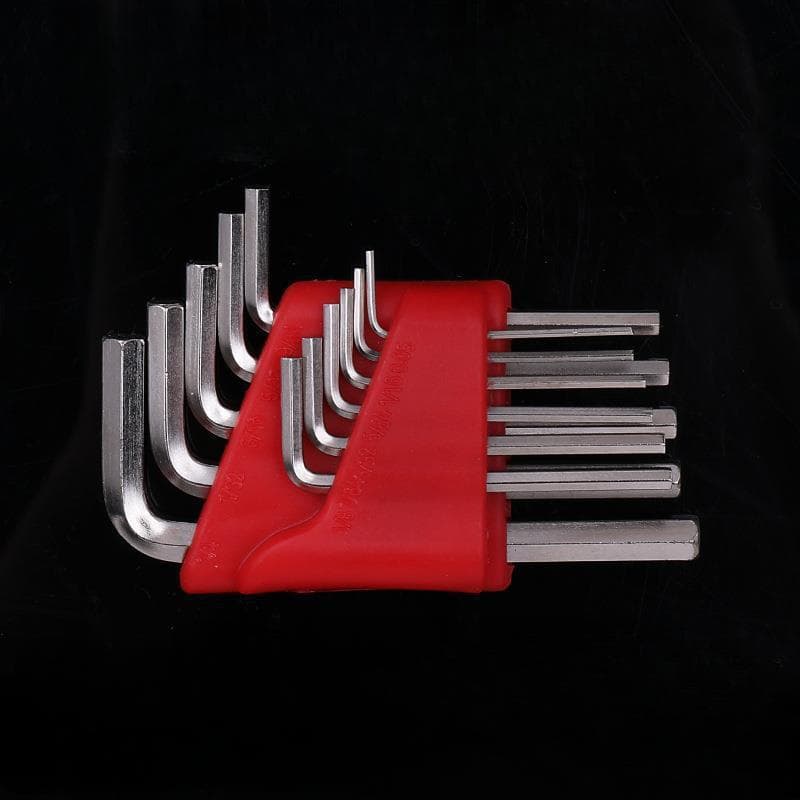 11 Pcs Metric Allen Wrench Set Inch Wrench L Wrench Keys Size Allen Key Short Arm Vehicle Repair Tool Set Home Hand Tools British Short Style