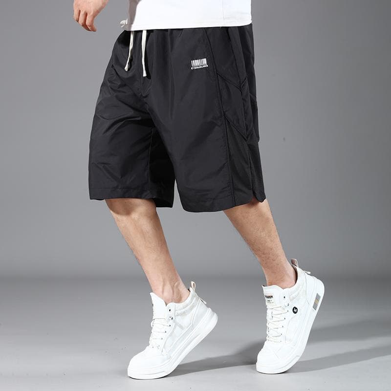 Plus Size 5XL-11XL Summer Oversize Beach Shorts for Men Elastic Waist Casual Shorts Summer Clothes 11XL(160kg-170kg) black
