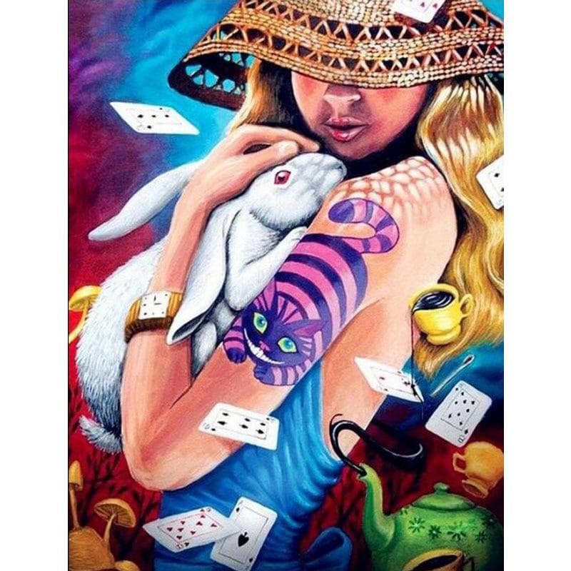 DIY 5D Diamond Embroidery Cartoon Paint with Diamonds Full Drill Diamond Mosaic Girl 20X30CM