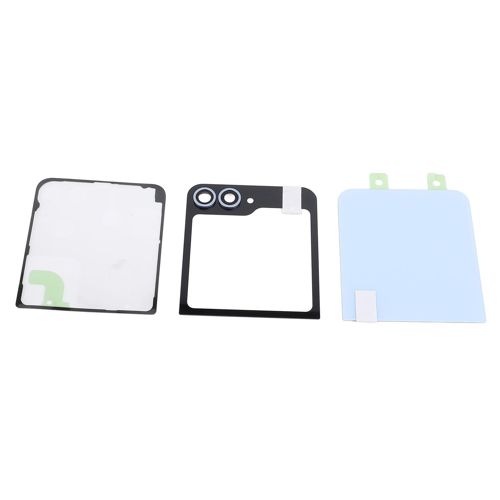 Flip Phone Back Cover Glass with Pre Installed Lens Repair Tool Kit Flip Phone Back Glass blue